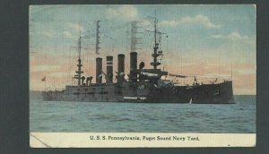 1914 PPC USS Pennsylvania Puget Sound Navy Yard