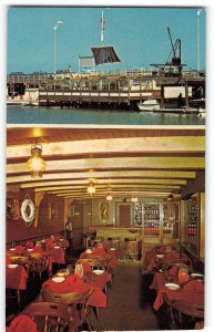 WINDJAMMER RESTAURANT Monterey, CA Marina Wharf c1960s Vintage Postcard