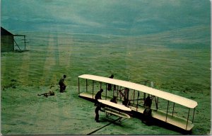 Vtg Kill Devil Hills NC Diorama at Wright Brothers National Memorial Postcard