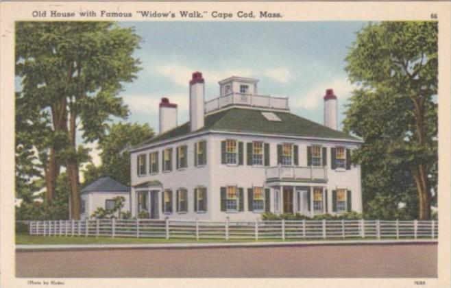 Massachusetts Cape Cod Old House With Famous Widow's Walk