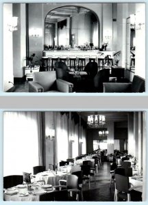 2 Postcards CAIRO, EGYPT ~ Bar Restaurant GUEZIREH PALACE HOTEL Gezirah Palace