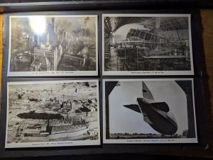 Lot of 6 Zeppelin Series 1 RPPC Mint Postcards Photo Series