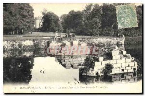 Old Postcard Rambouillet Park Old Harbor and Tower Francois 1er