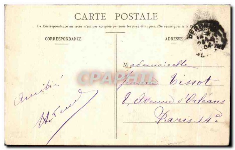 Old Postcard Peronne Promenade Quincunx