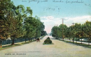 Postcard Antique View of Newbern Avenue in Raleigh, NC.   L6