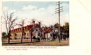 Salt Lake City, Utah - Lion & Bee Hive Houses of Brigham Young & his Family