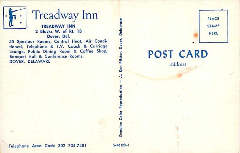 Treadway Inn Dover Delaware DE Chrome