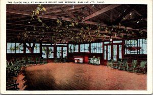 Postcard Dance Hall at Gilman's Relief Hot Springs in San Jacinto, California