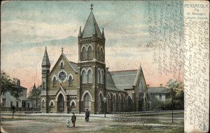 Pensacola Florida FL Church Tuck 1900s-1910s Postcard