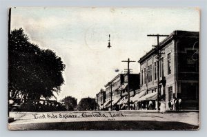c1912 East Side Square Clarinda Iowa IA Postcard