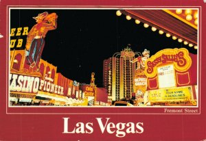 USA Las Vegas Fremont Street Vintage Postcard BS.11