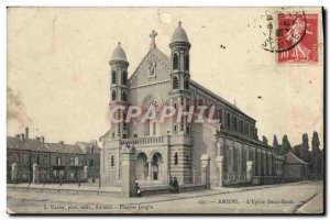 Old Postcard Amiens L & # 39Eglise Saint Roch