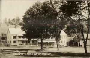 Newfane VT County House c1910 Real Photo Postcard