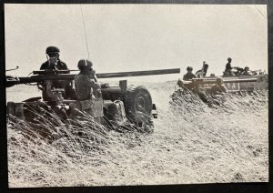 Mint Israel Real Picture Postcard RPPC 6 Days War 1967 Soldiers Tactics Scene