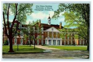 Urbana IL, Illini Union Building University Of Illinois Champaign Postcard