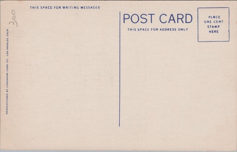 USA Bungalow Dressing Room Of Shirley Temple California Linen Postcard