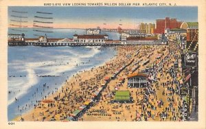 Bird's-Eye View looking towards Million Dollar Pier in Atlantic City, New Jersey