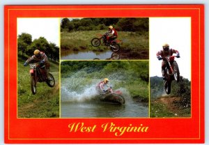 DAVIS & BRUCETON MILLS, West Virginia WV ~ MOTOCROSS MotorCycles  4x6 Postcard