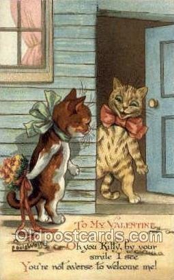 To my valentine Artist Louis Wain Unused 