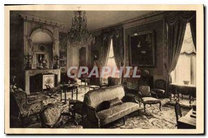 Old Postcard Salon Bleu Chateau de Valencay