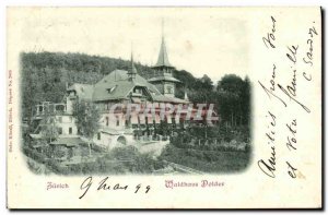 Old Postcard Switzerland Dolder Waldhaus Zurrcih Map 1899