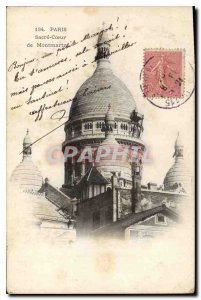 Postcard Old Paris Sacre Coeur in Montmartre