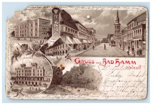 1901 Multiview Gruss Aus Bad Hamm Westfalen Germany Posted Postcard