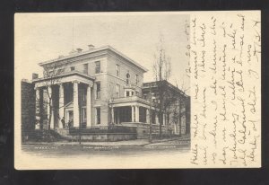 WHEELING WEST VIRGINIA FORT HENRY CLUB 1905 VINTAGE POSTCARD ULRICHSVILLE OHIO