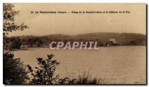 Old Postcard The Underground Pond Great Cazine and Chateau de la Fau