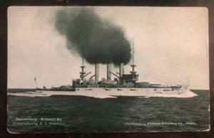 Mint USA Real Picture Postcard USS Missouri  BattleShip BB11