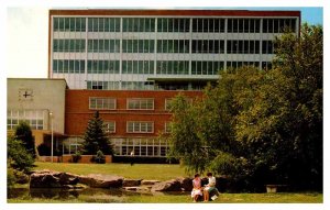 Postcard LIBRARY SCENE Carbondale Illinois IL AS0161