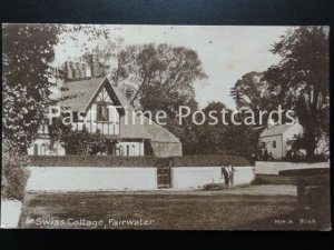 c1909 - SWISS COTTAGE, FAIRWATER - showing what looks like gardeners at work