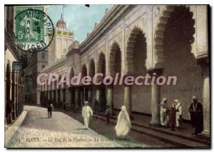 Postcard The Old Algiers Navy Rue De La Grande Mosque