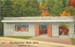 Montreat North Dakota Postcard Presbyterian Bookstore Culberson linen 21-5452