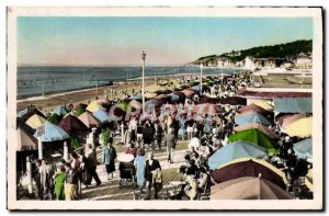 Postcard Modern Fleurie Deauville Beach Beach Walk and the Bar of the sun