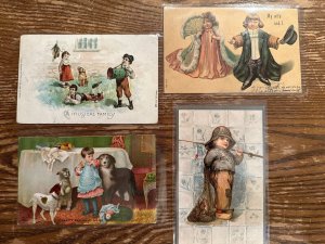 Lot of Antique Postcards Victorian Early 1900s Children As Adults