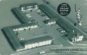 Postcard Vulcan Motor Lodge in Birmingham, Alabama~124504