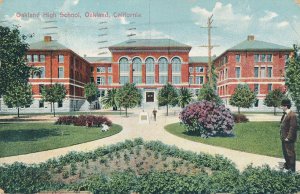 Oakland CA, California - Oakland High School - pm 1910 - DB