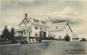 Bay View Farm Belfast Maine 1940s Penobscot Bay Thomas postcard 10330