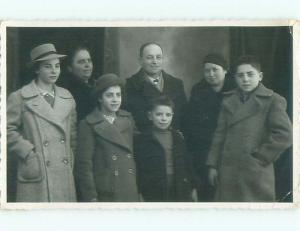 Old rppc GROUP OF PEOPLE Great Postcard AB1310