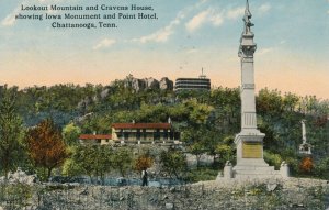 Lookout Mountain - Chattanooga TN, Tennessee - Iowa Monument - pm 1914 - DB