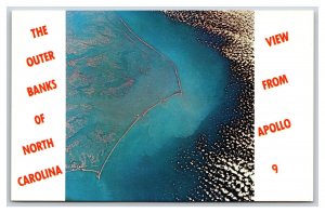 View From Apollo 9 Outer Banks North Carolina NC UNP Chrome Postcard S7