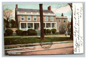 Vintage 1907 Postcard Washington's Headquarters New London Connecticut