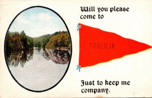 Iowa Traer Will You Please Come Pennant Series 1917