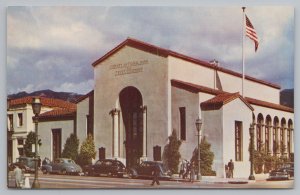 Santa Barbara California~County Nat Bank & Trust Company~Vintage Postcard