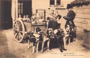 Belgium Laitiere flamand Flemich Milk Maid Policeman Proces Verbal postcard B914