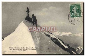 Postcard Old Mountain Valley of the Tinee the top of Mont Tenibres