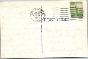 Postcard BOAT SCENE Springfield Missouri MO AK4700