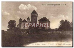 Surroundings of & # 39Annecy Old Postcard Lovagny The castle of Montrottier