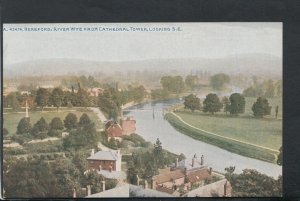 Herefordshire Postcard - Hereford: River Wye From Cathedral Tower   RS19656